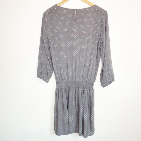 Soft Joie Zandi Star Moon Print Scoop Neck Drop Waist Mini Dress Gray Size XS - Picture 3 of 11